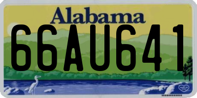 AL license plate 66AU641
