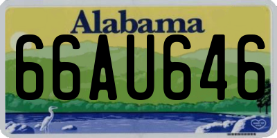 AL license plate 66AU646