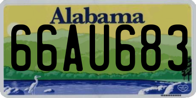 AL license plate 66AU683