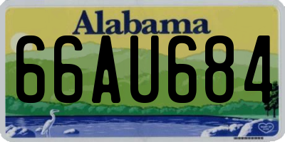 AL license plate 66AU684