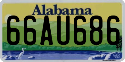 AL license plate 66AU686