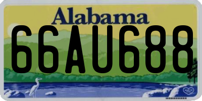 AL license plate 66AU688