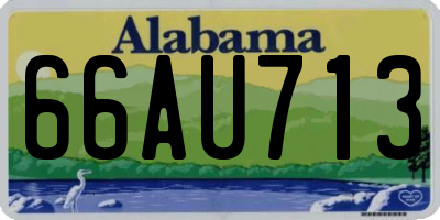 AL license plate 66AU713