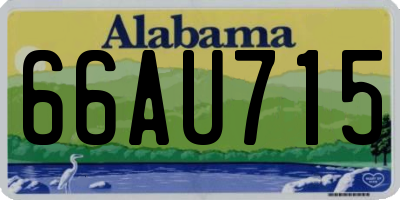AL license plate 66AU715