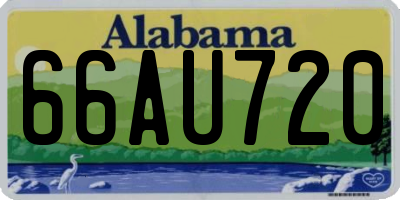 AL license plate 66AU720