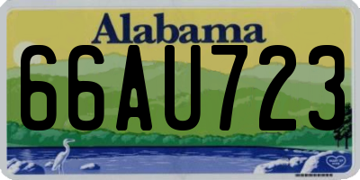 AL license plate 66AU723