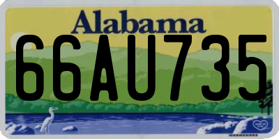 AL license plate 66AU735