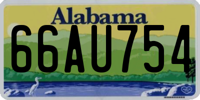 AL license plate 66AU754