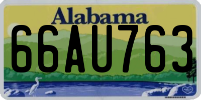 AL license plate 66AU763