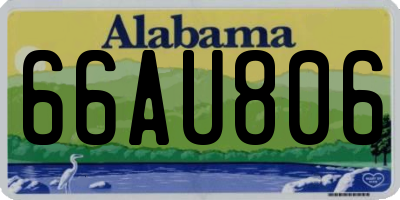 AL license plate 66AU806