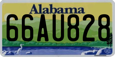AL license plate 66AU828