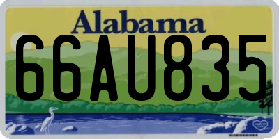 AL license plate 66AU835