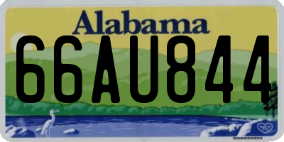 AL license plate 66AU844