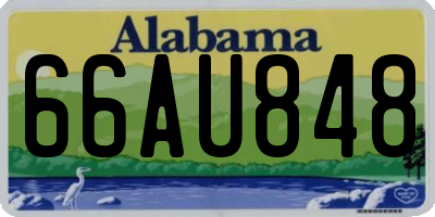 AL license plate 66AU848