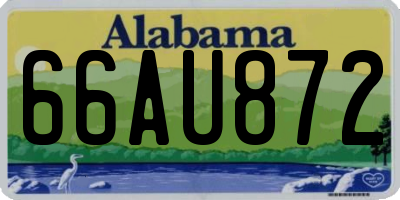 AL license plate 66AU872