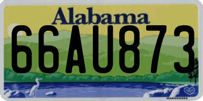AL license plate 66AU873
