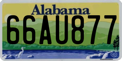 AL license plate 66AU877