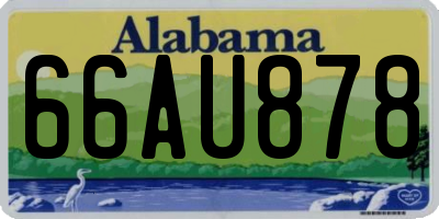 AL license plate 66AU878