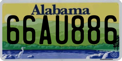 AL license plate 66AU886