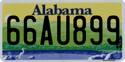 AL license plate 66AU899