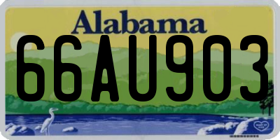 AL license plate 66AU903