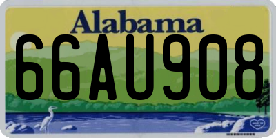 AL license plate 66AU908