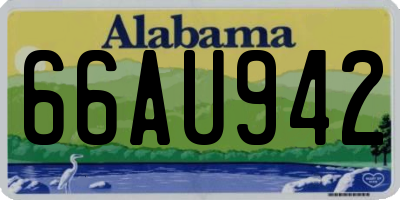 AL license plate 66AU942