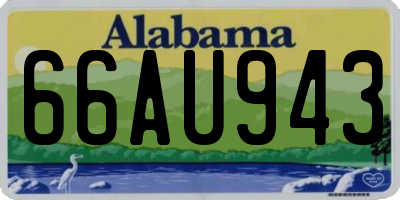 AL license plate 66AU943