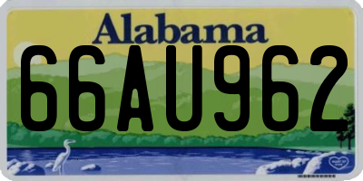AL license plate 66AU962