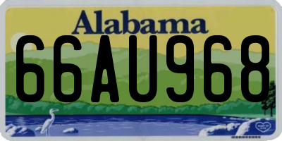 AL license plate 66AU968