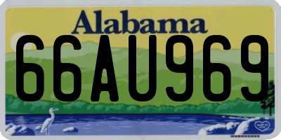 AL license plate 66AU969