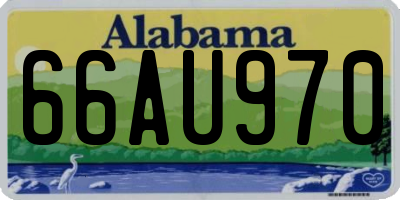 AL license plate 66AU970