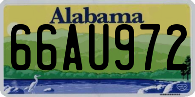 AL license plate 66AU972