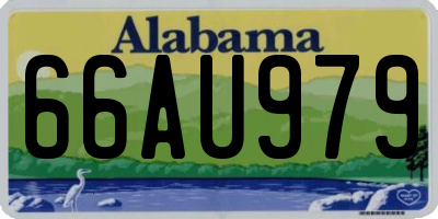 AL license plate 66AU979