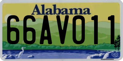 AL license plate 66AV011