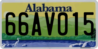 AL license plate 66AV015