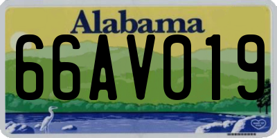 AL license plate 66AV019
