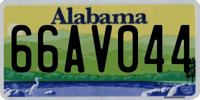 AL license plate 66AV044