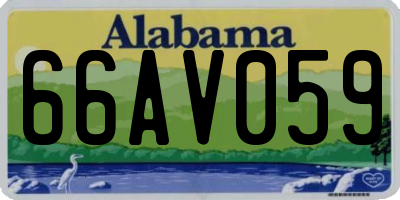 AL license plate 66AV059