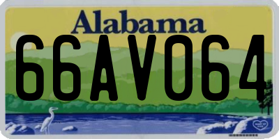 AL license plate 66AV064