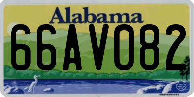 AL license plate 66AV082
