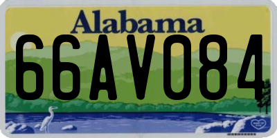 AL license plate 66AV084
