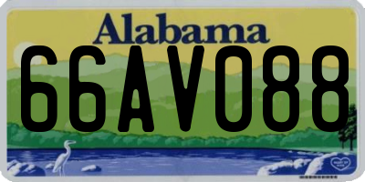 AL license plate 66AV088