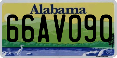 AL license plate 66AV090