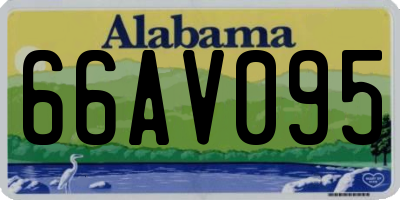 AL license plate 66AV095