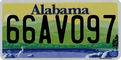 AL license plate 66AV097