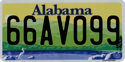 AL license plate 66AV099