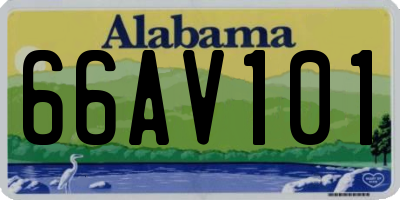 AL license plate 66AV101