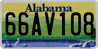 AL license plate 66AV108