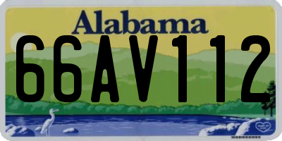 AL license plate 66AV112